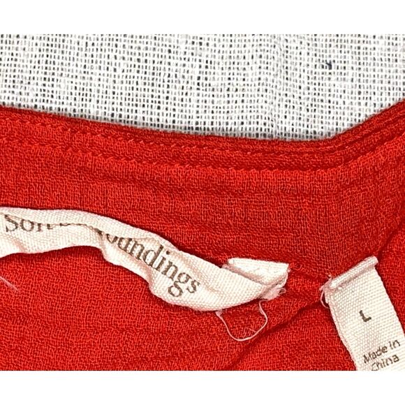 Soft Surroundings | Siesta Key Tunic in Fiery Red | Large - Picture 6 of 8